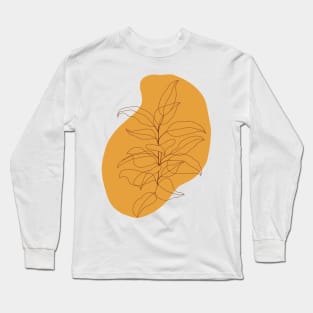 Bohemian Ficus Illustration 3 Long Sleeve T-Shirt